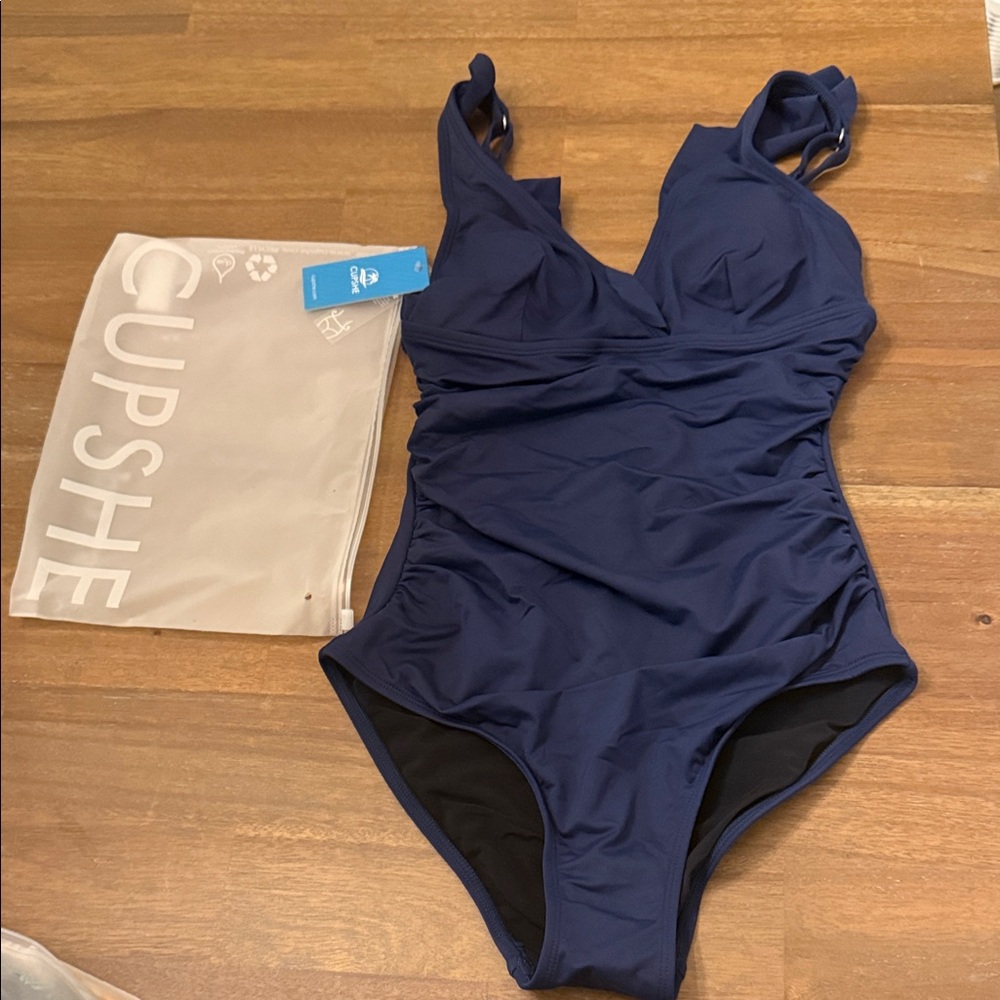 Cupshe Kids Navy One Piece Swimsuit